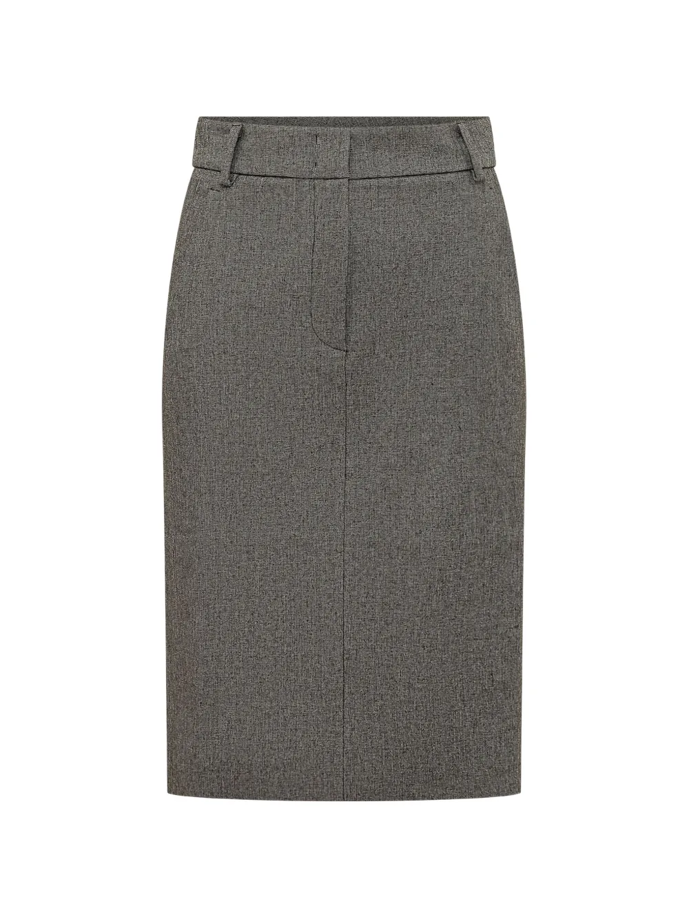 THE ANDAMANE Xania belt-loops midi skirt - Grigio