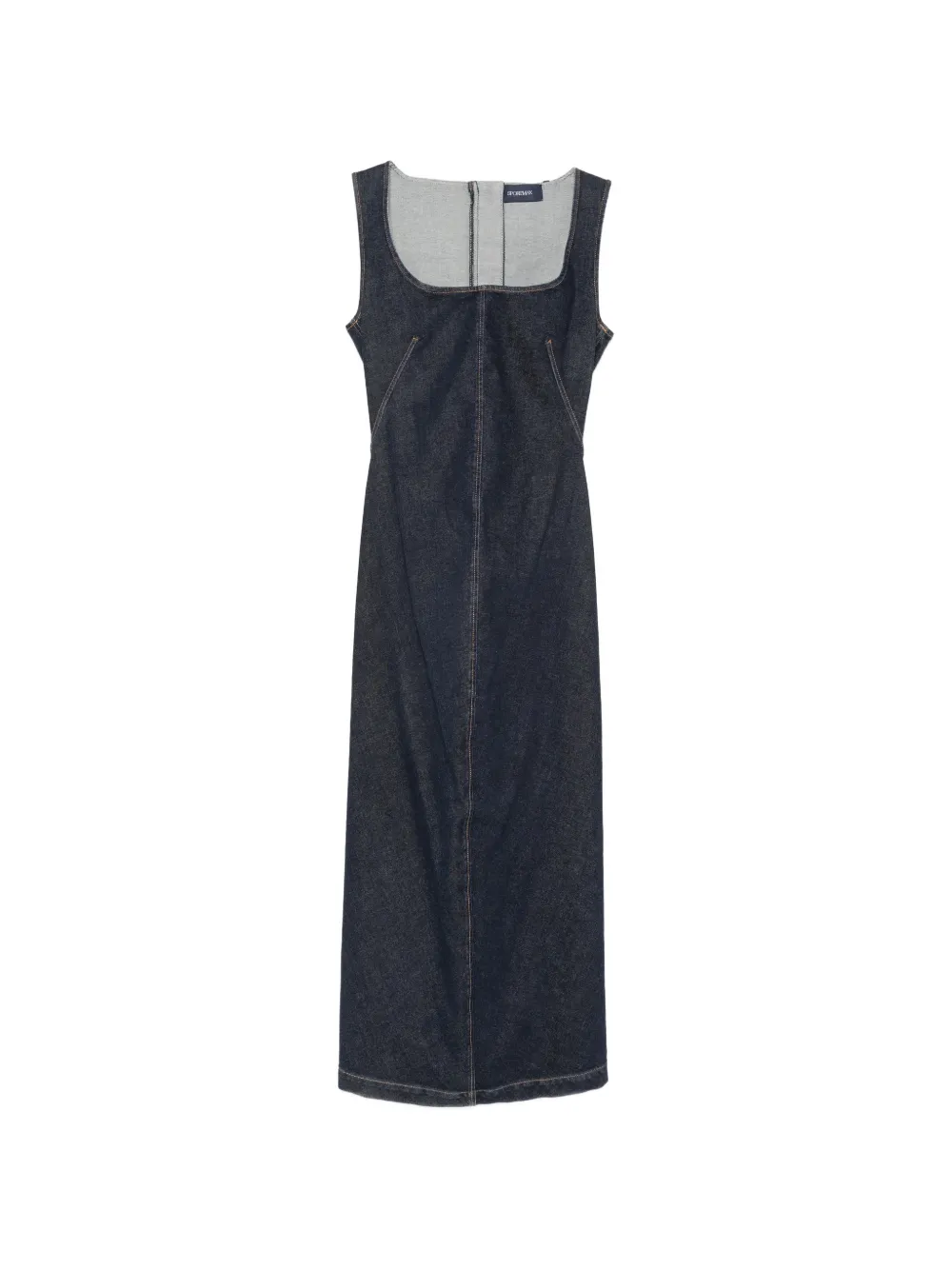 Sportmax robe en jean à fermeture zippée - Bleu