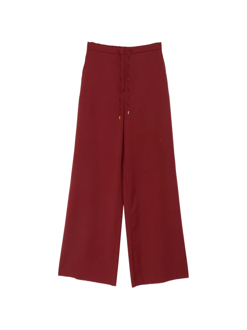 Max Mara drawstring-waist wide-leg palazzo pants - Rosso