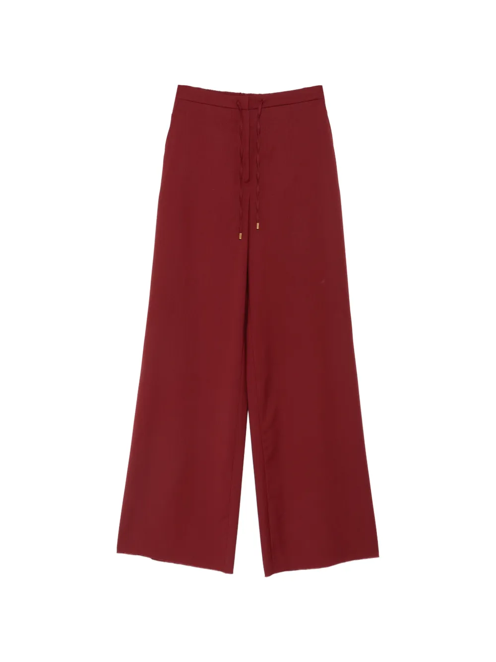 Max Mara drawstring-waist wide-leg palazzo pants - Rosso