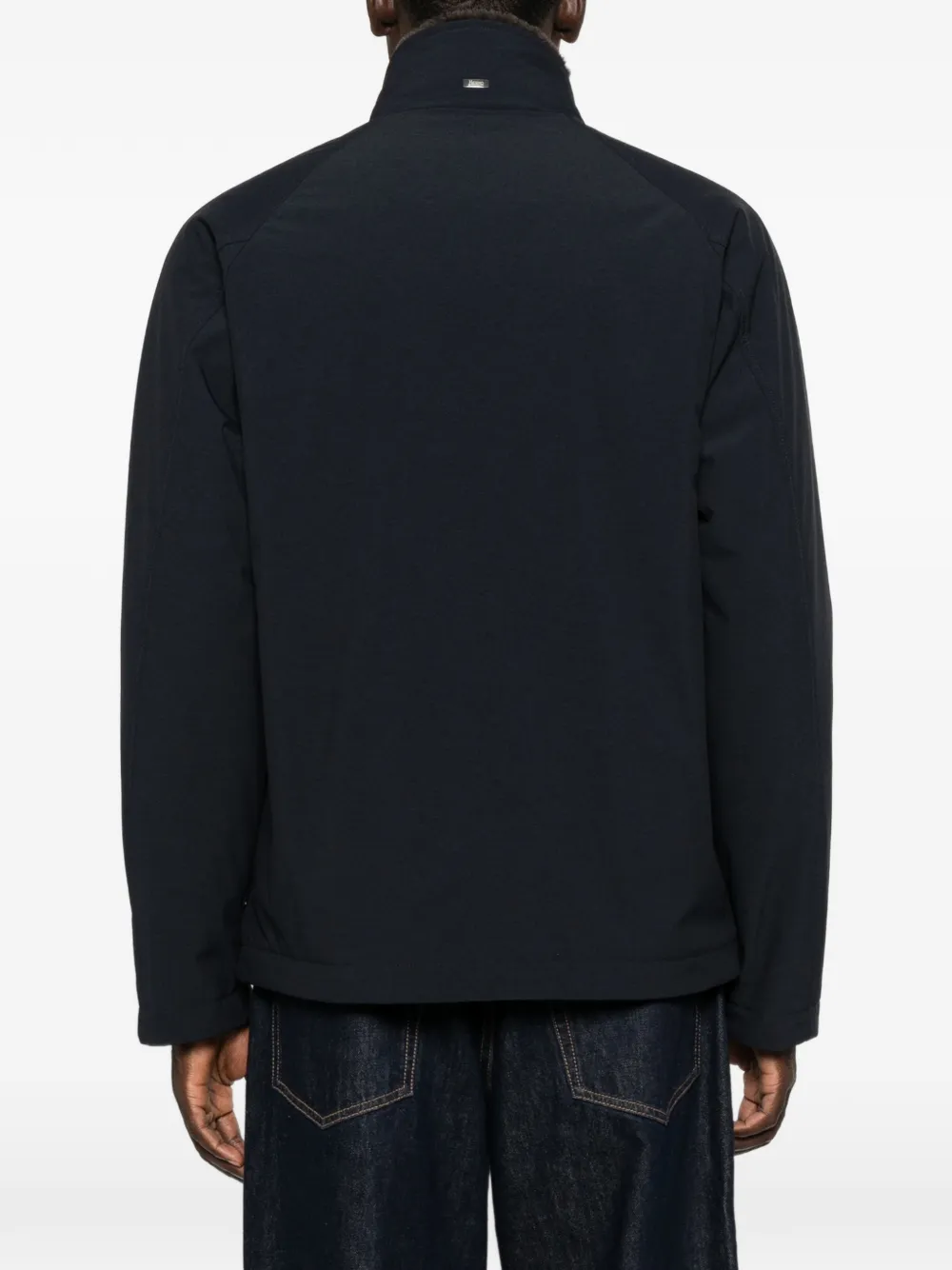 Herno Jack met raglan mouwen en lammy kraag Blauw