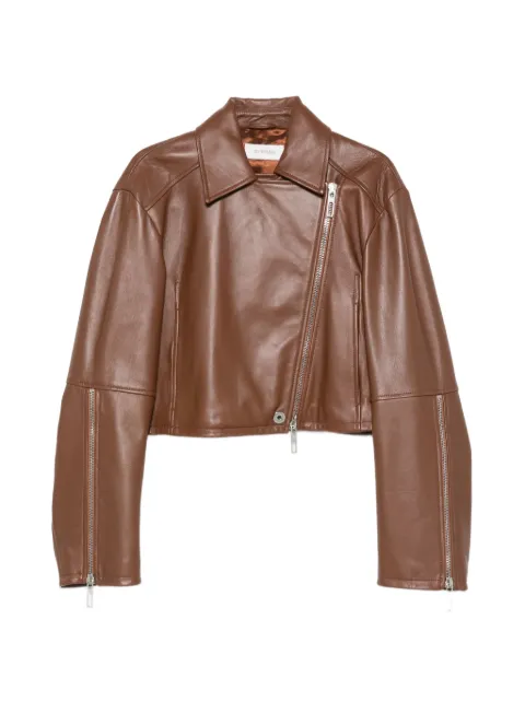 Sportmax Lederjacke mit Fransen