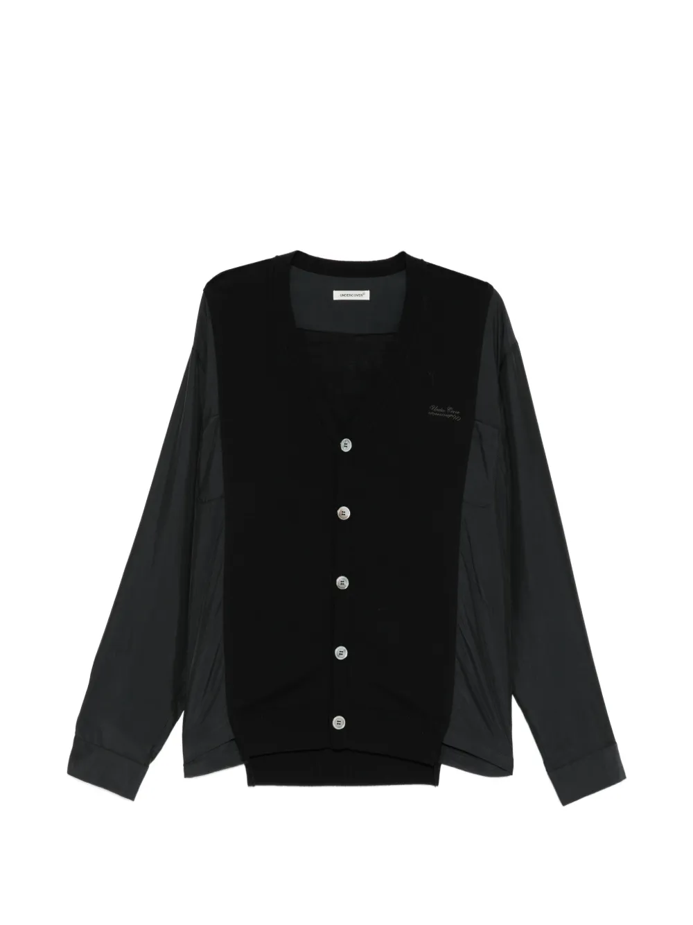 Undercover panelled V-neck blouse - Nero