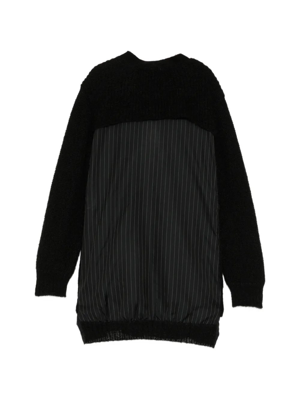 Undercover Gebreid vest met krijtstreep Zwart