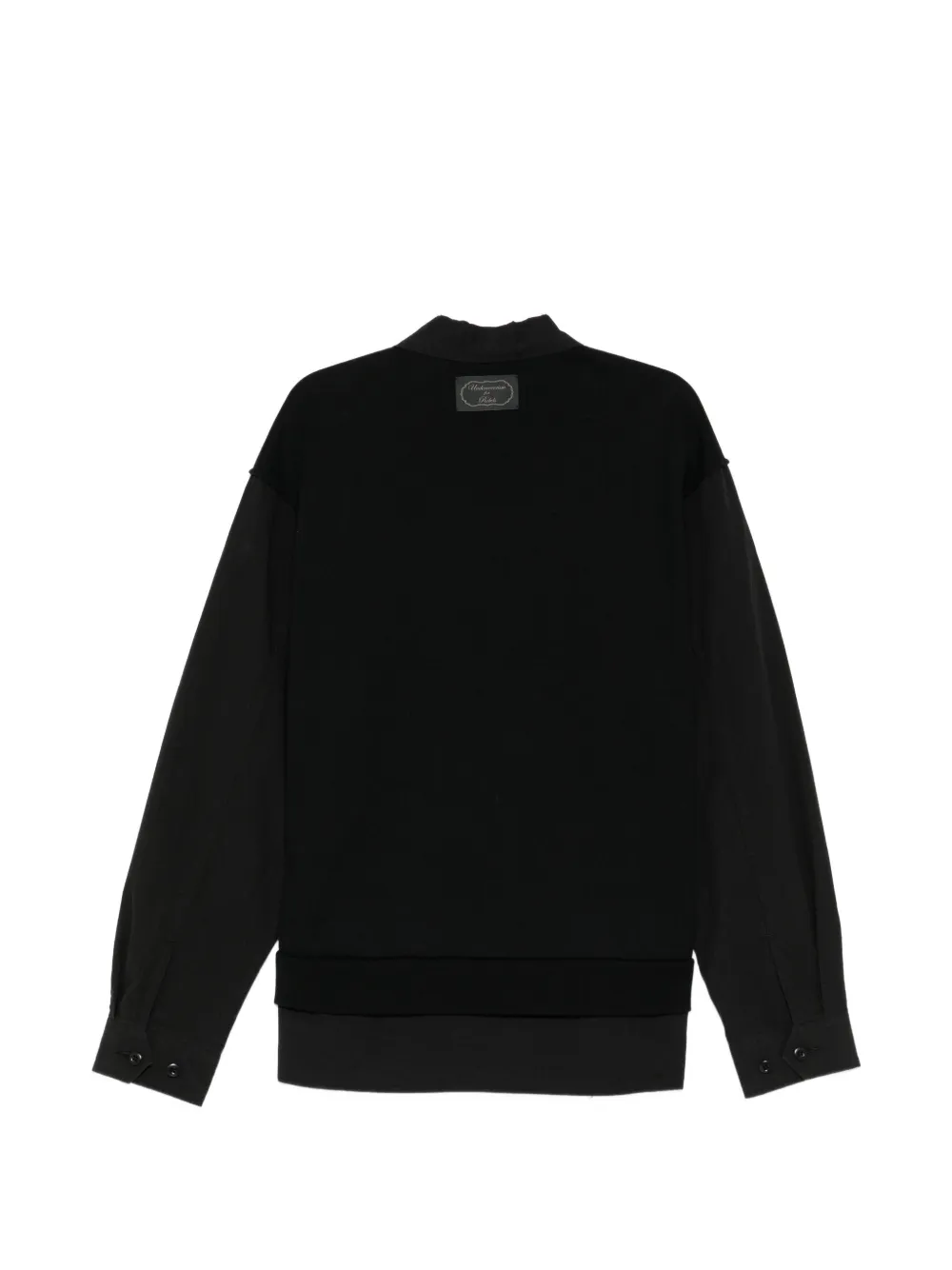 Undercover Blouse met klepzak en vlakken Zwart