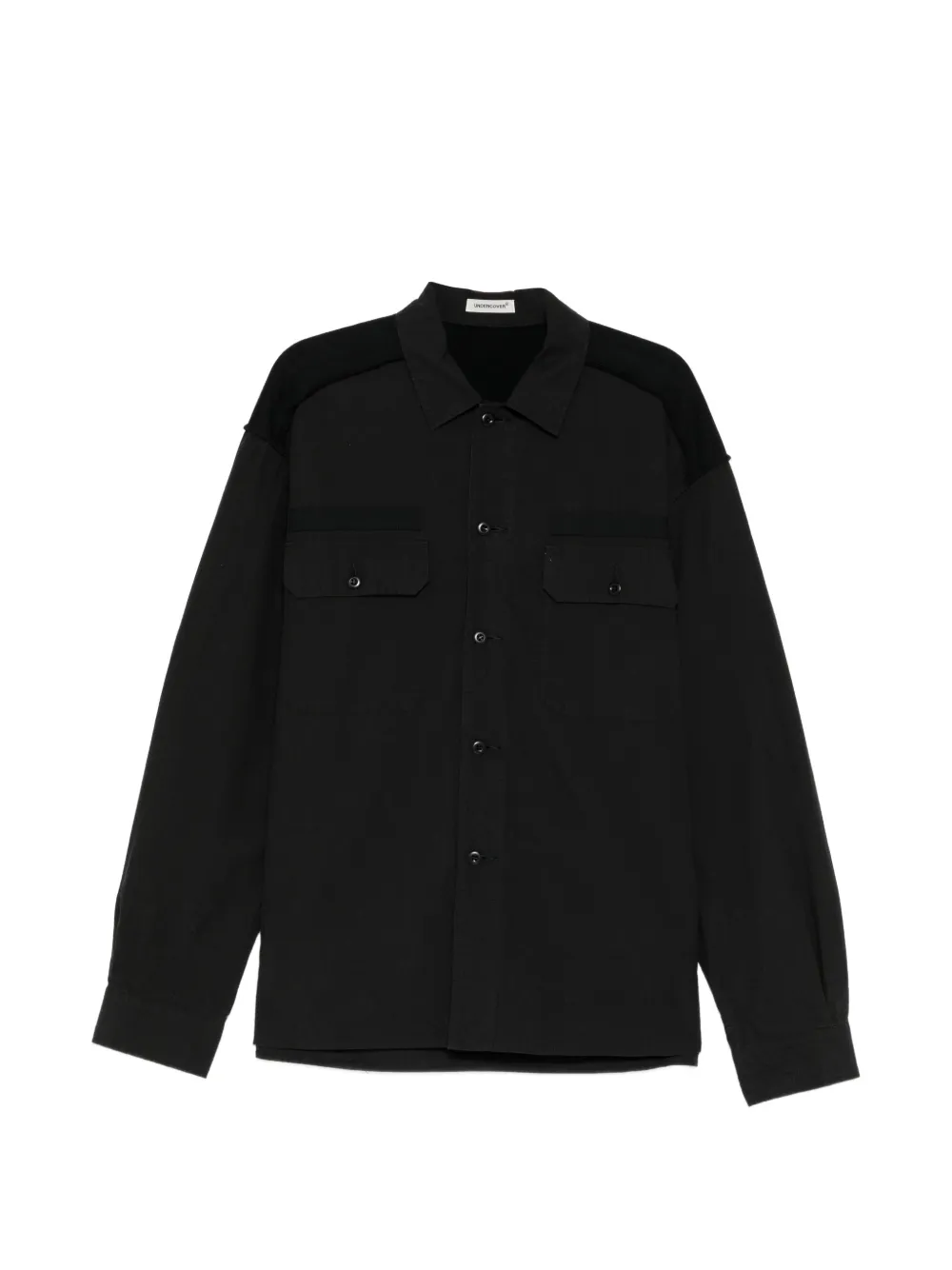 Undercover panelled flap-pocket shirt