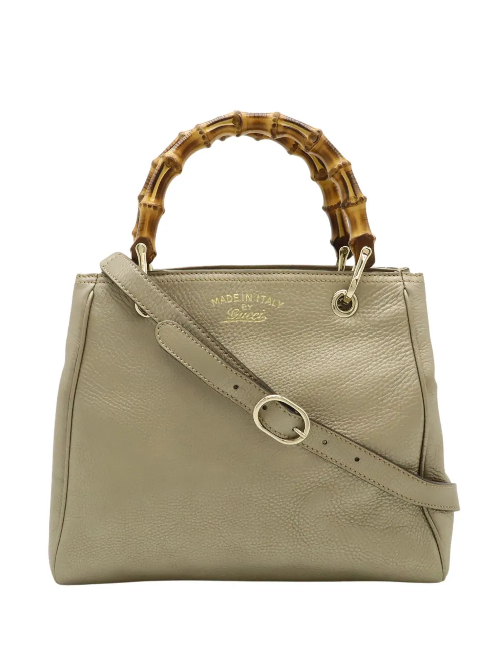 Gucci Pre-Owned 2000-2015 Small Calfskin Bamboo Shopper satchel - Oro