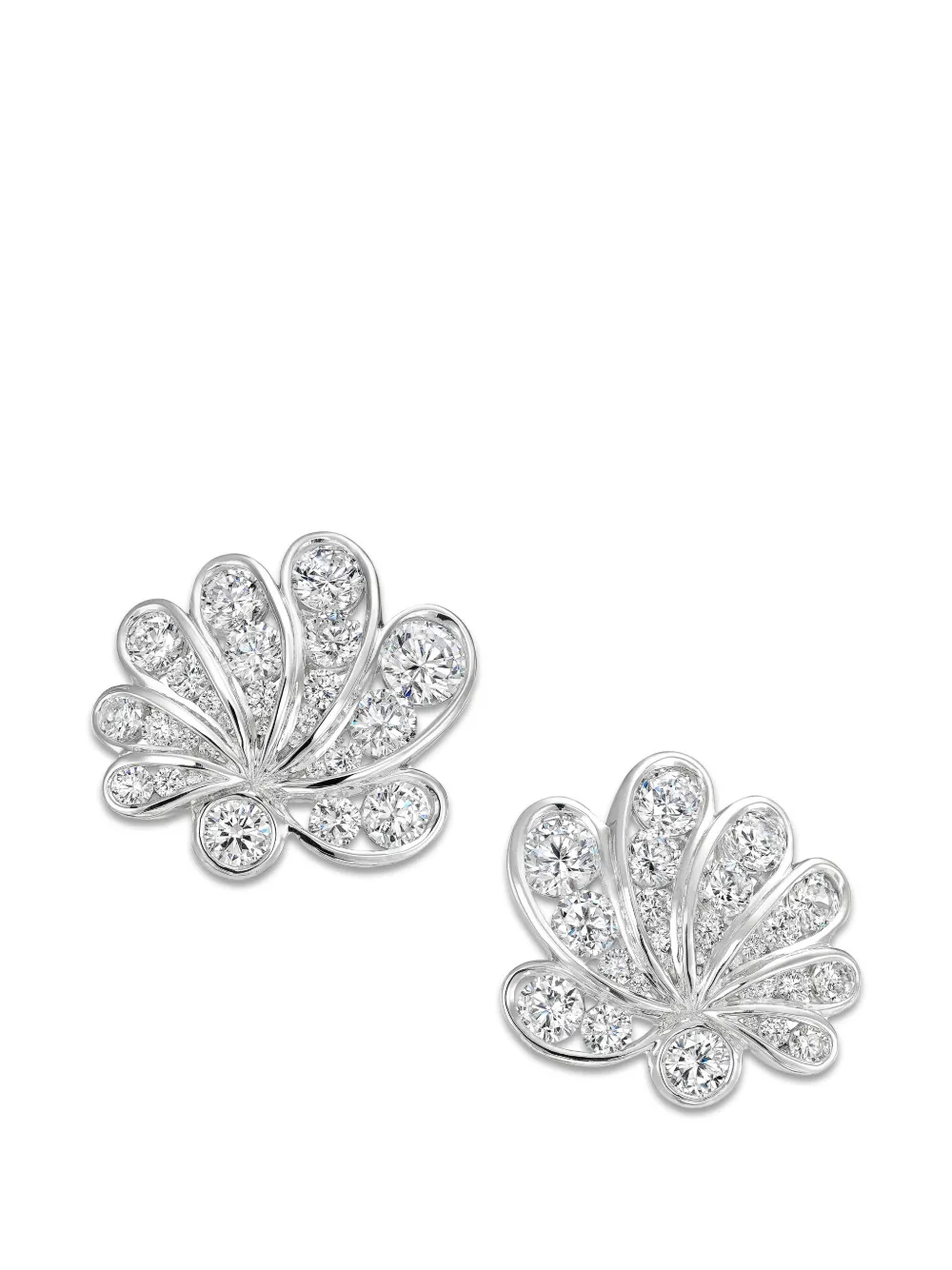 Anabela Chan Orecchini Chanterelle con diamanti - Argento