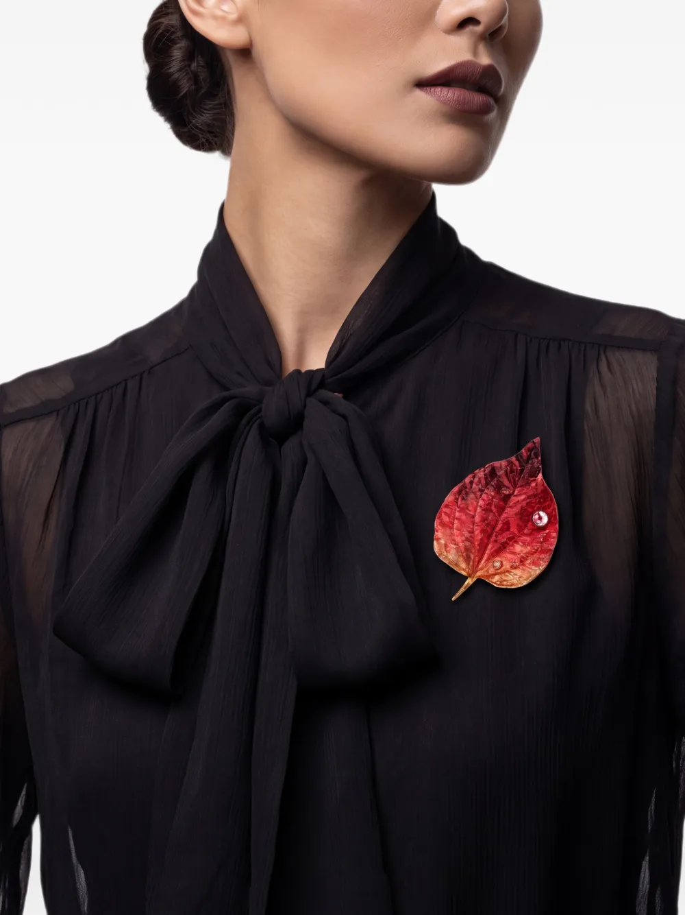 Anabela Chan Autumn Leaf brooch · OS