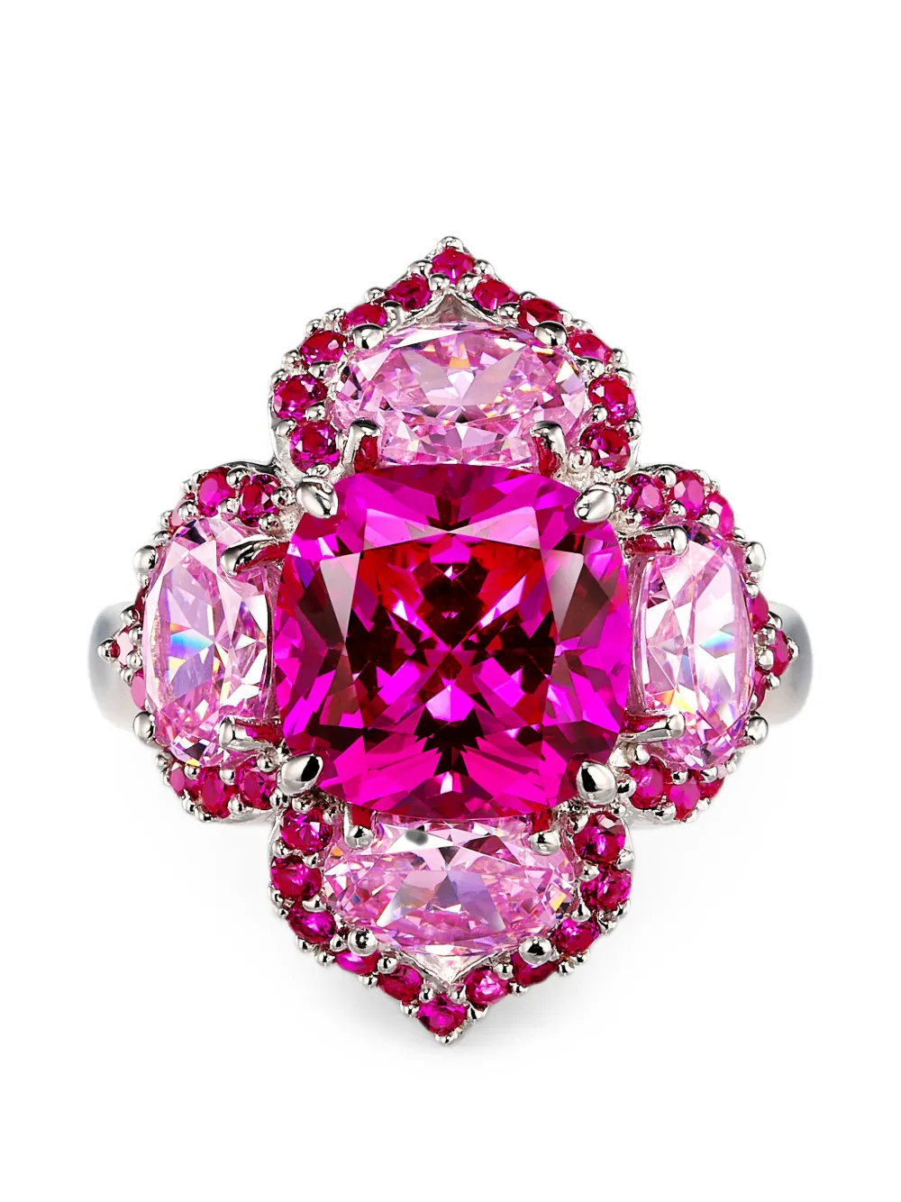 Anabela Chan Anello Fuchsia Lotus - Argento