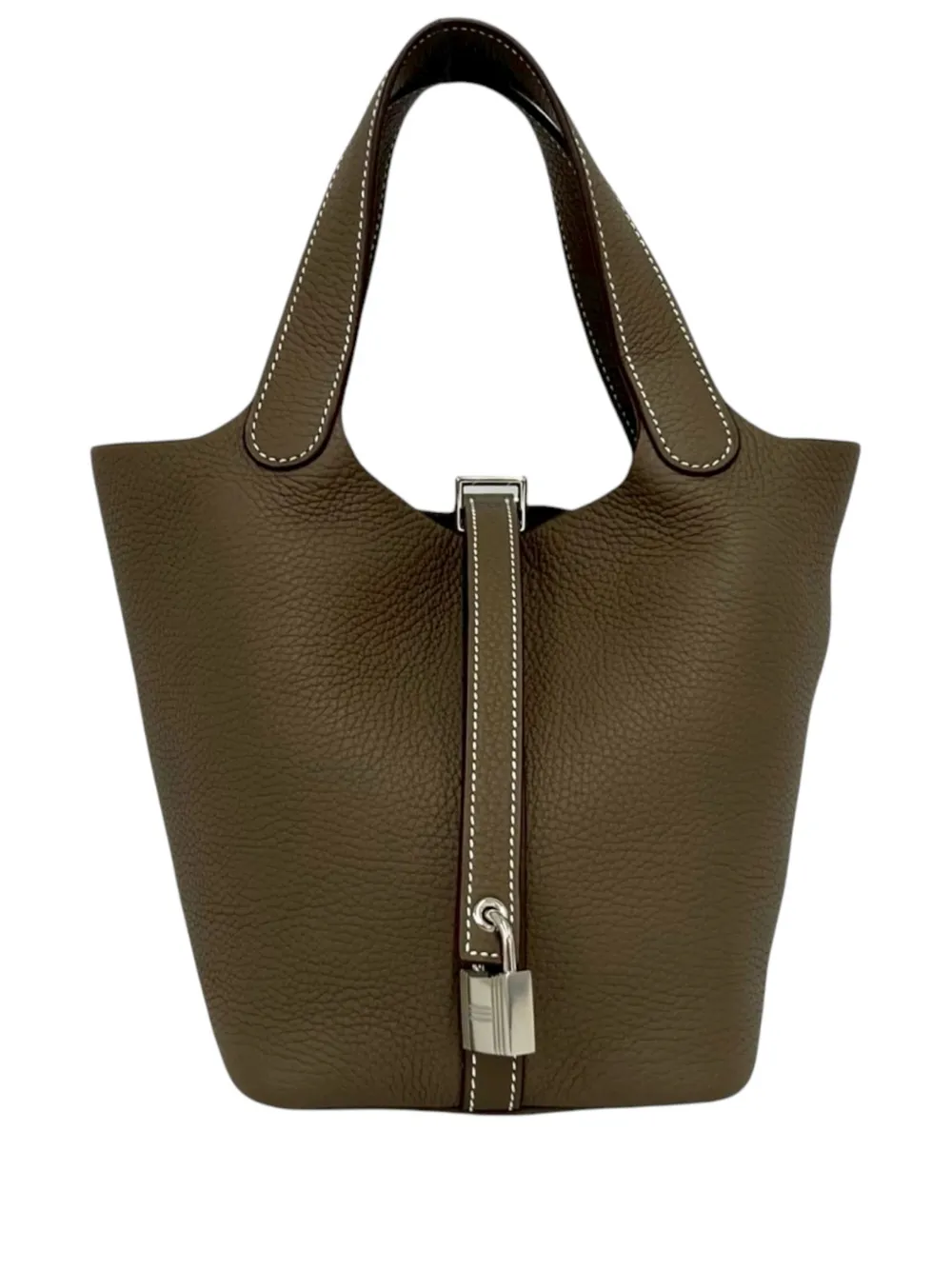 Hermès Pre-Owned 2017 Clemence Picotin Lock 18 handbag - Toni neutri