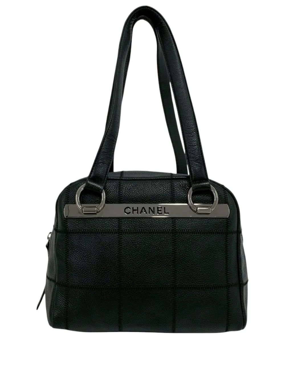 CHANEL Pre-Owned 2005-2006 Small Choco Bar Caviar shoulder bag - Nero