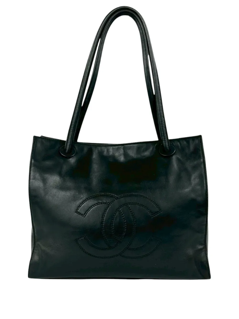 CHANEL Pre-Owned 1997-1999 CC Lambskin Leather tote bag - Schwarz