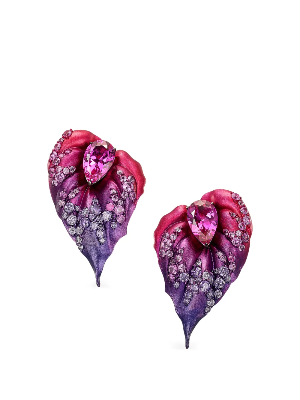 Anabela Chan Poison Ivy Ohrringe mit Saphir und Amethyst - Gold