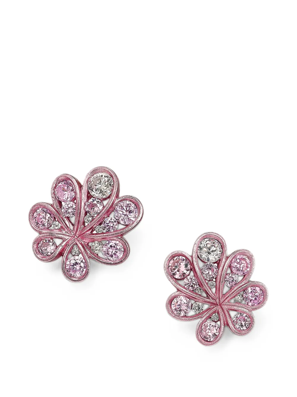 Anabela Chan Chanterelle Ohrringe mit Saphir - Rosa