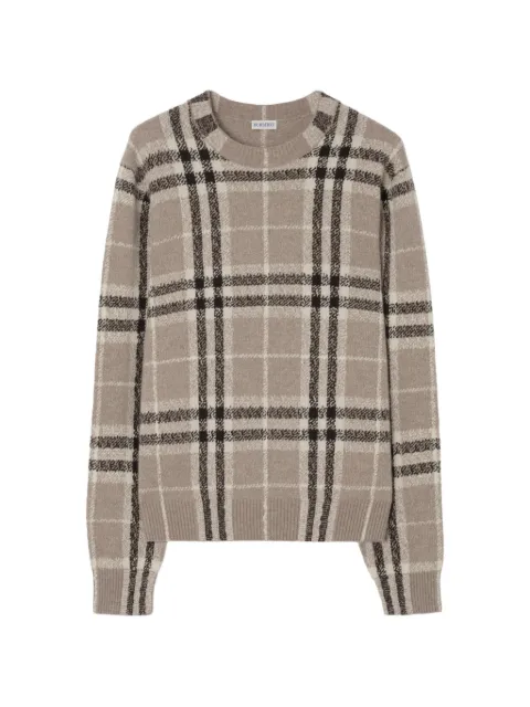 Burberry check cashmere sweater