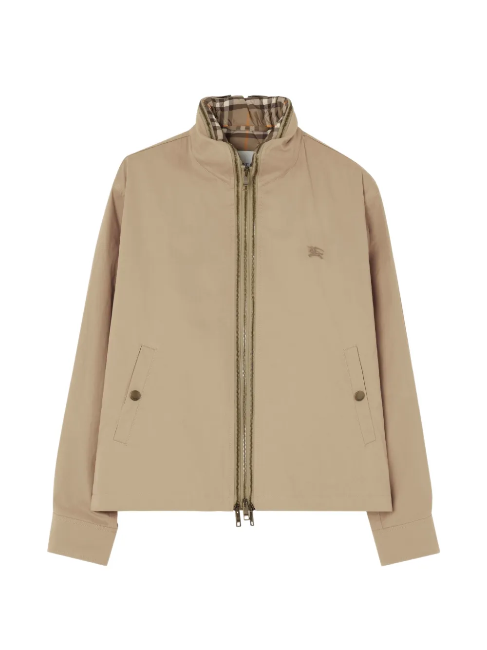 Burberry Cotton Twill Jacket with Warmer - Nude