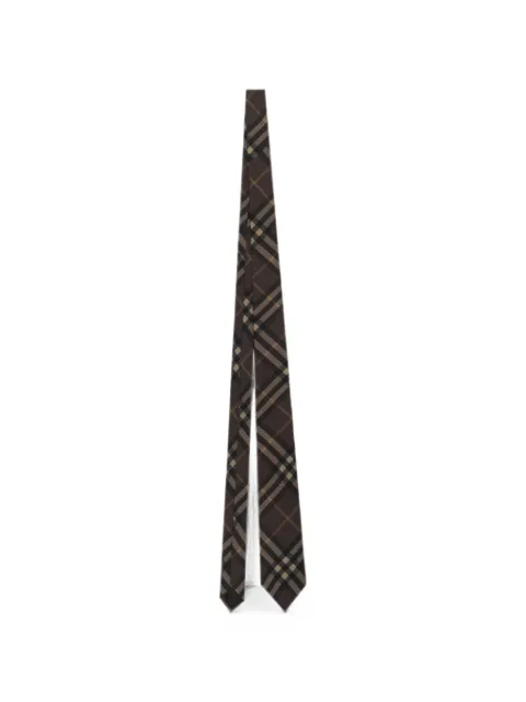 Burberry check silk tie
