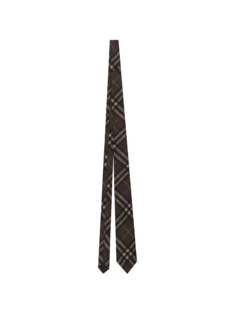 Burberry check silk tie