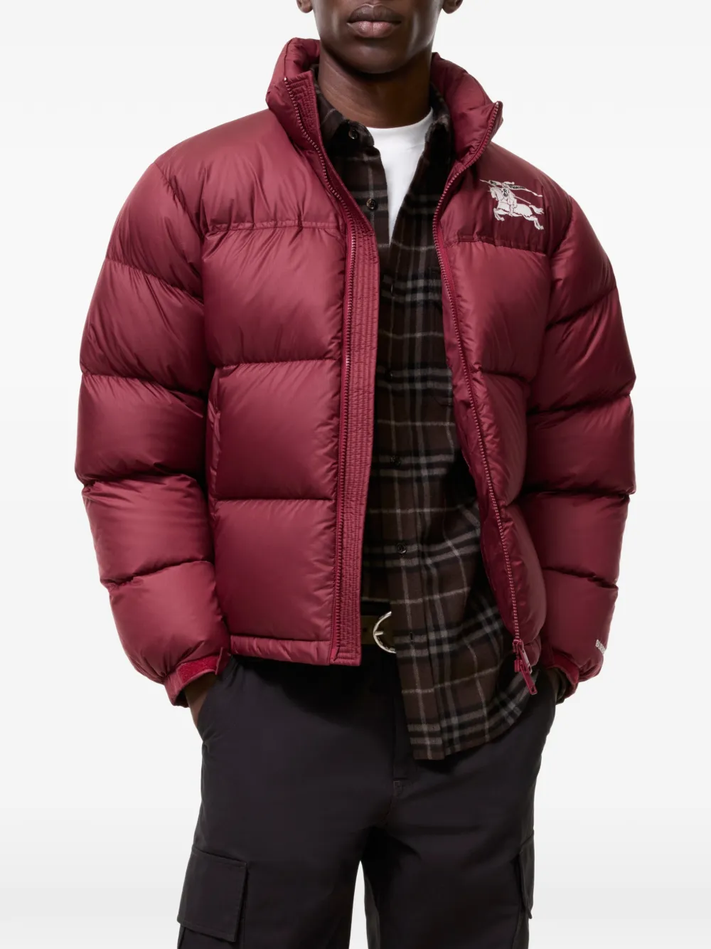Burberry Highlands donsjack Rood