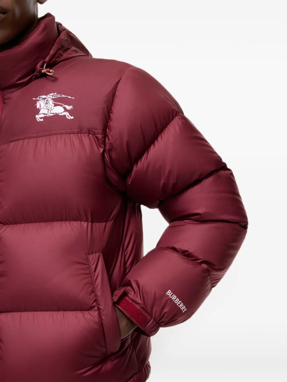 Burberry Highlands donsjack Rood