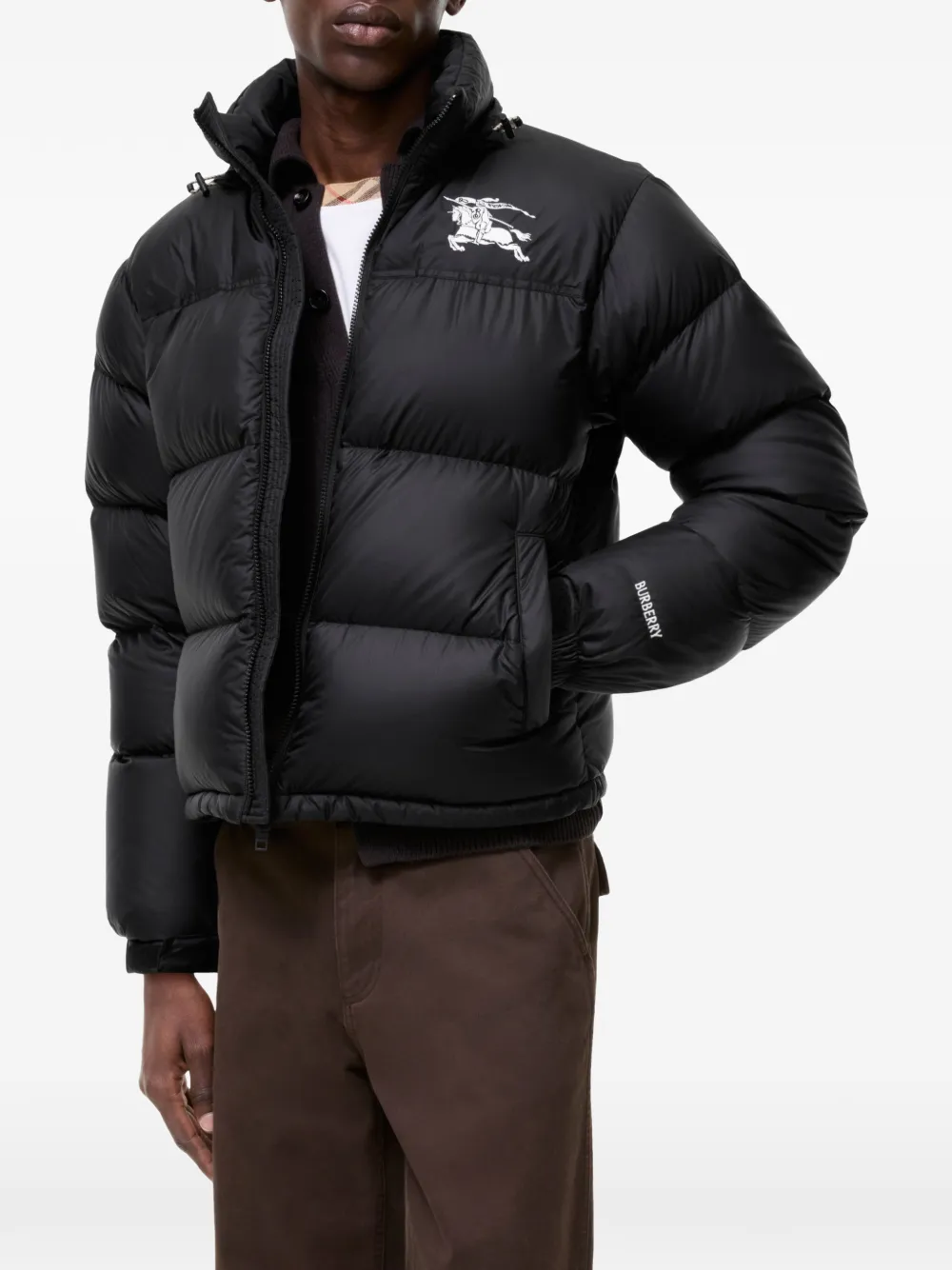 Burberry Highlands donsjack Zwart