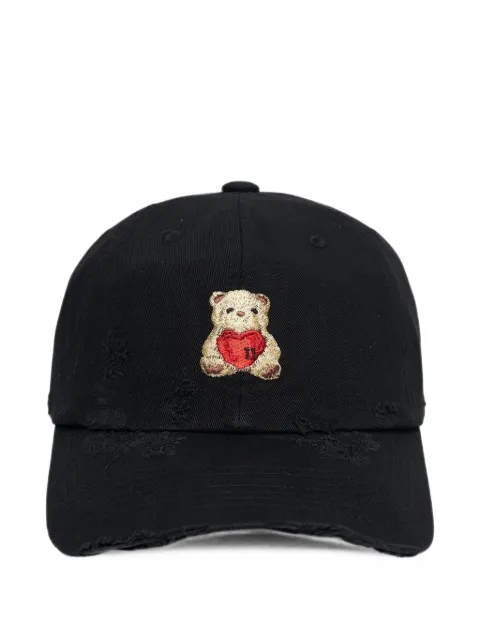 We11done distressed teddy-bear cap