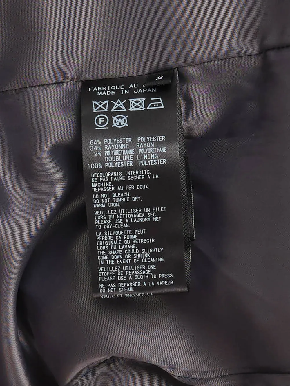 Yohji Yamamoto Blazer met houtje-touwtje sluiting en riem Grijs