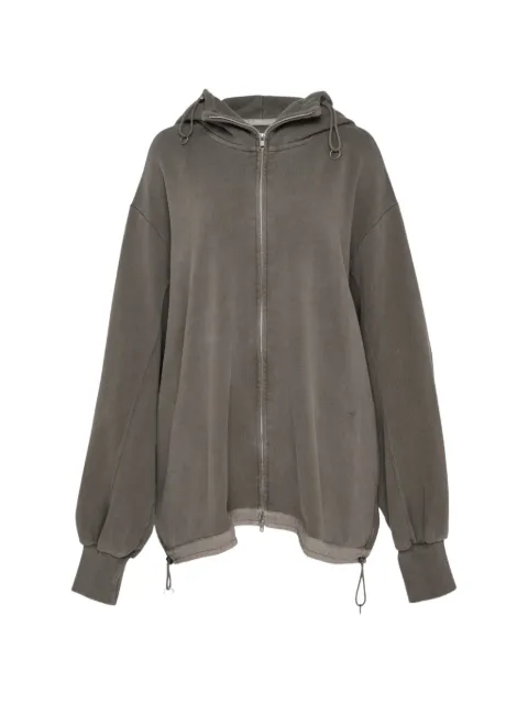 Yohji Yamamoto drawstring-hem hoodie jacket