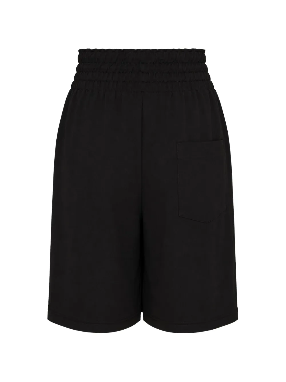 Yohji Yamamoto Shorts met trekkoordtaille Zwart