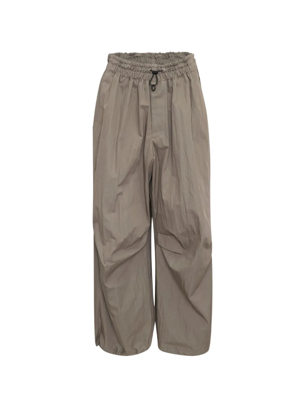Yohji Yamamoto parachute drawstring trousers - Marrone