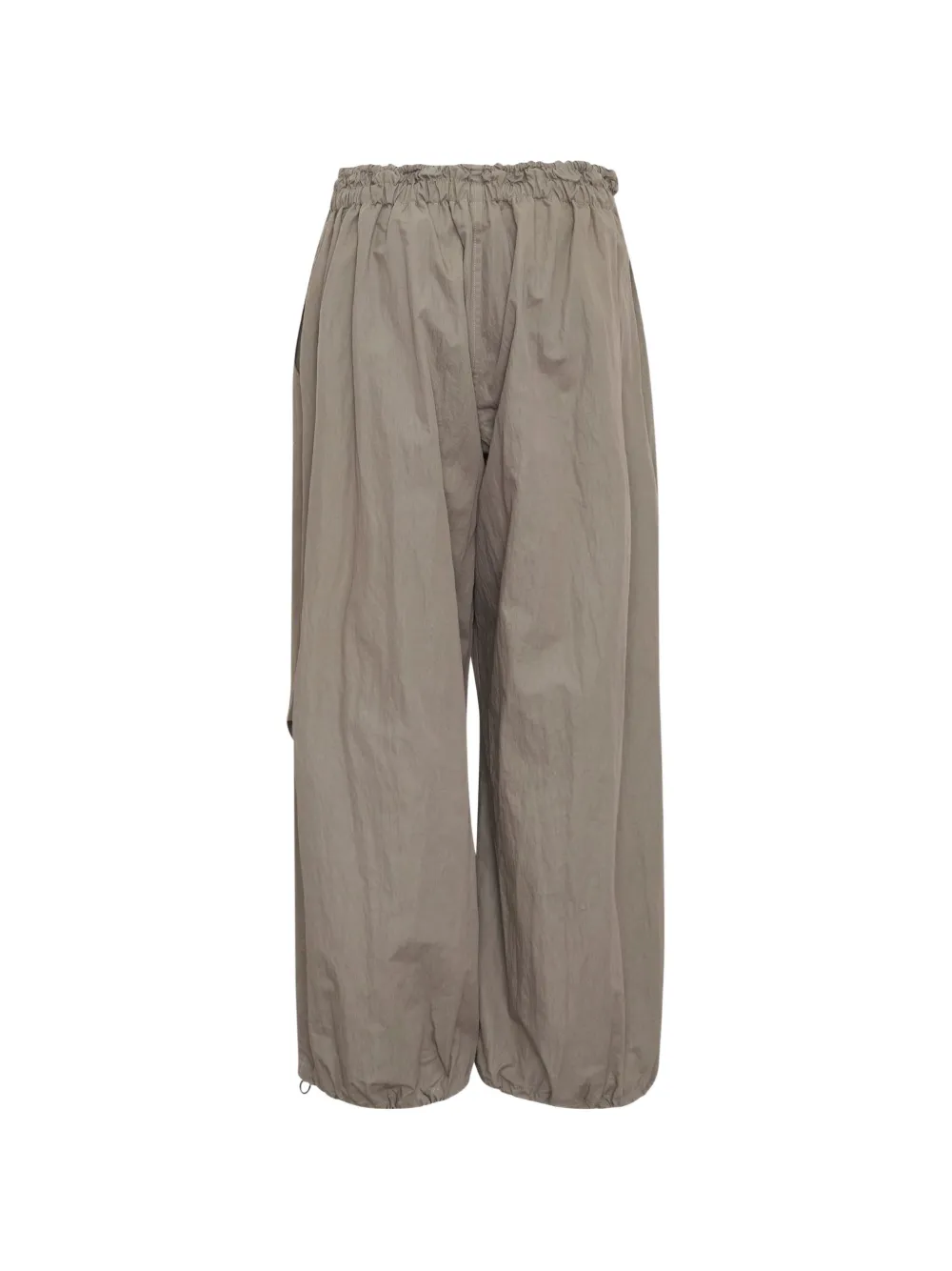 Yohji Yamamoto Parachute broek met trekkoord Bruin