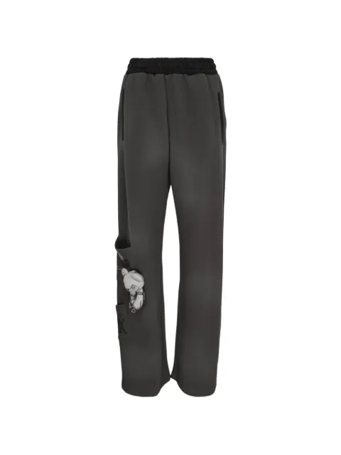 We11done  Doodle Teddy logo-print track pants