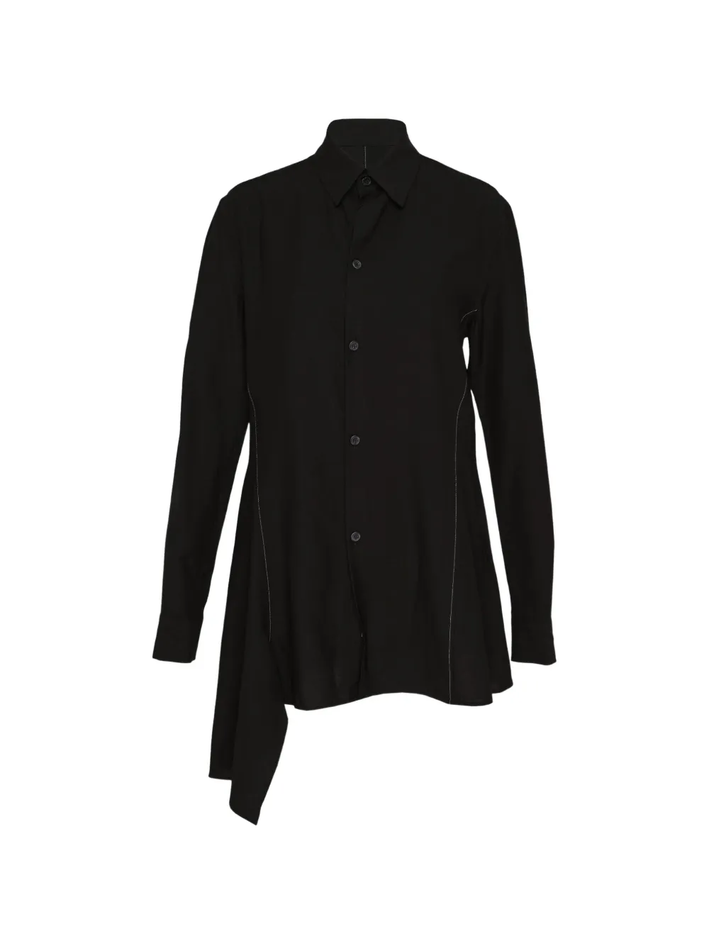 Yohji Yamamoto Camicia asimmetrica - Nero