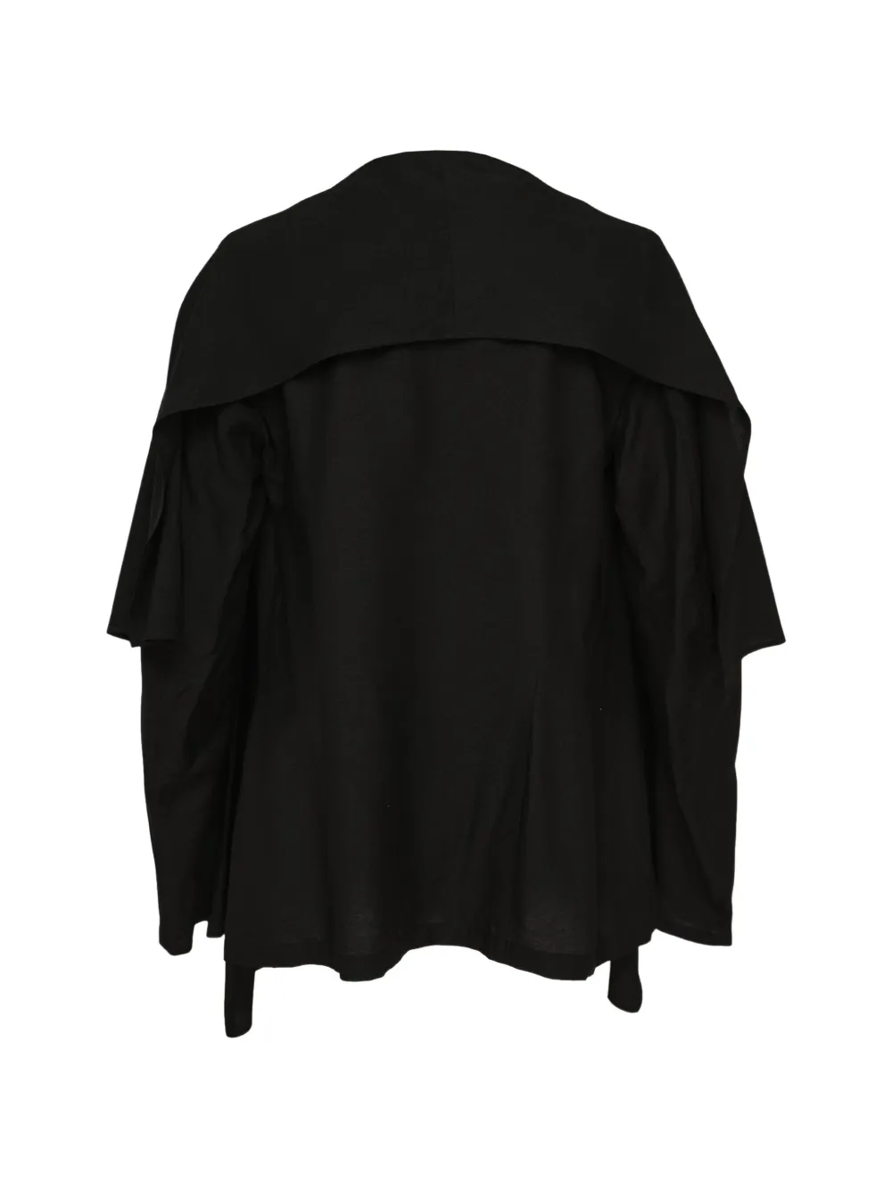 Yohji Yamamoto layered open-front jacket - Schwarz
