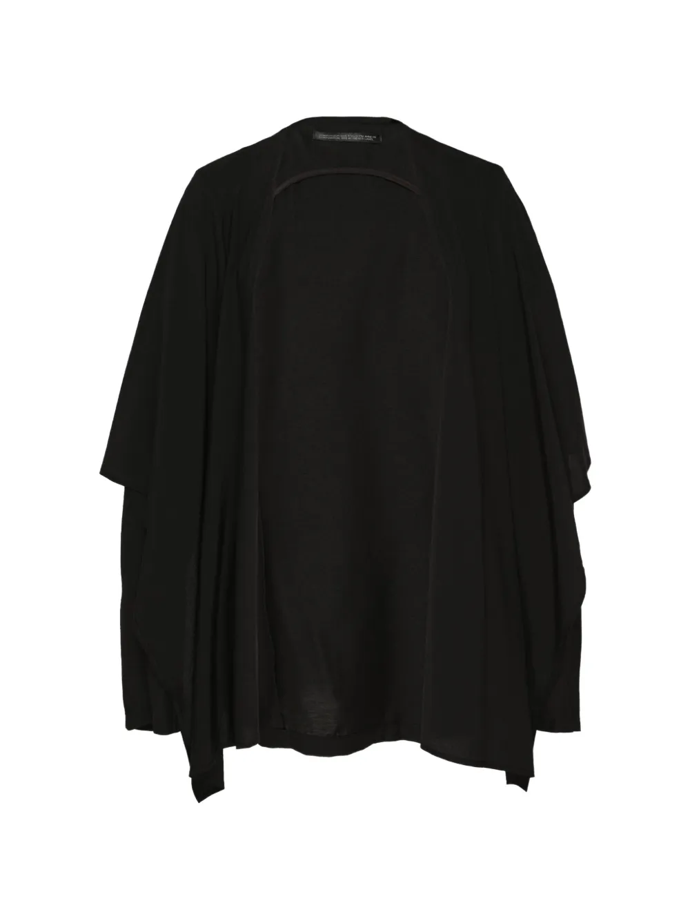 Yohji Yamamoto layered open-front jacket - Nero