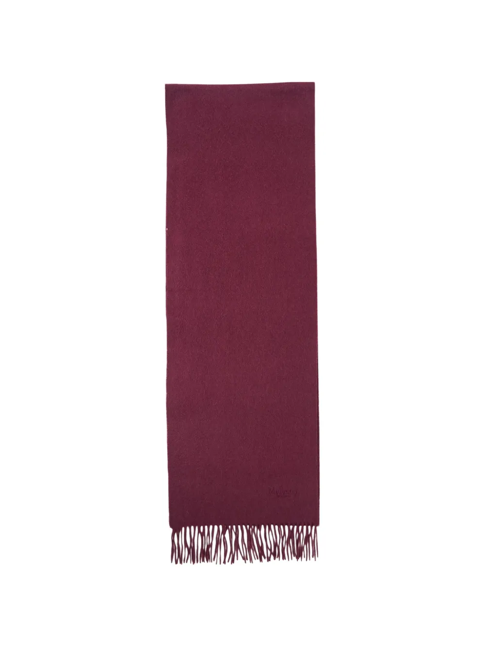 Mulberry fringed-edge scarf - Rosso