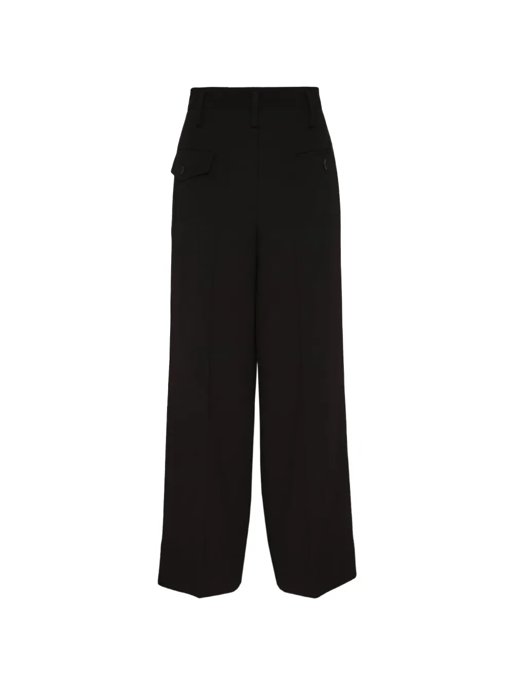 Yohji Yamamoto Broek met wijde pijpen Zwart