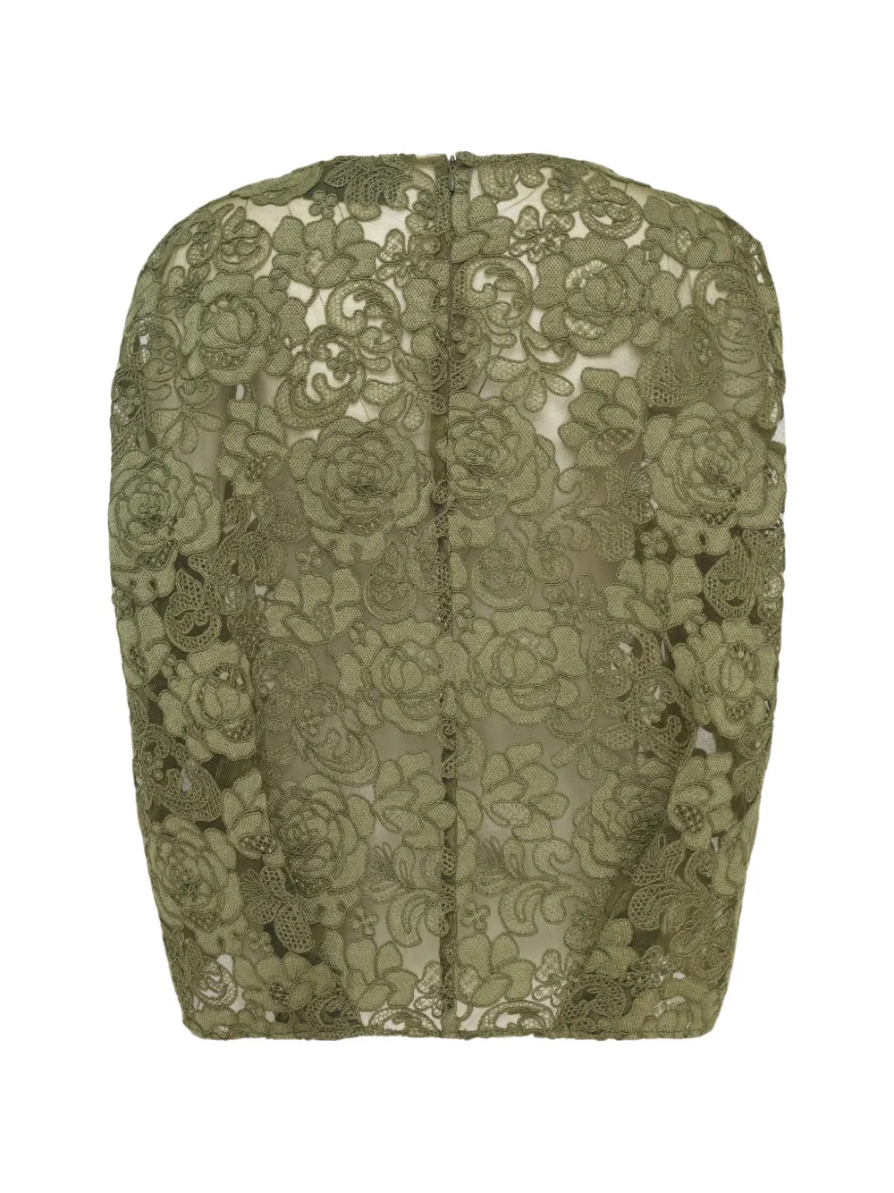 Simone Rocha Floral-lace Sleeveless Top in Green, view 2