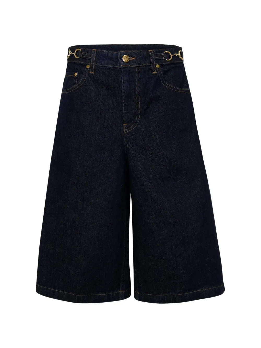 Ulla Johnson Rowan wide-leg denim shorts - Blau