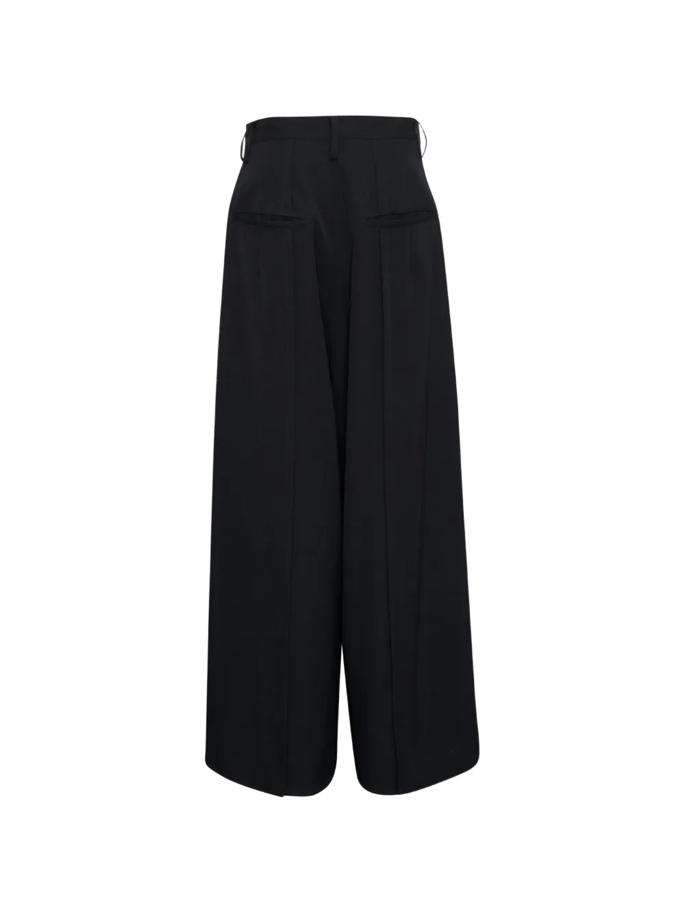 Yohji Yamamoto Broek met wijde pijpen Zwart