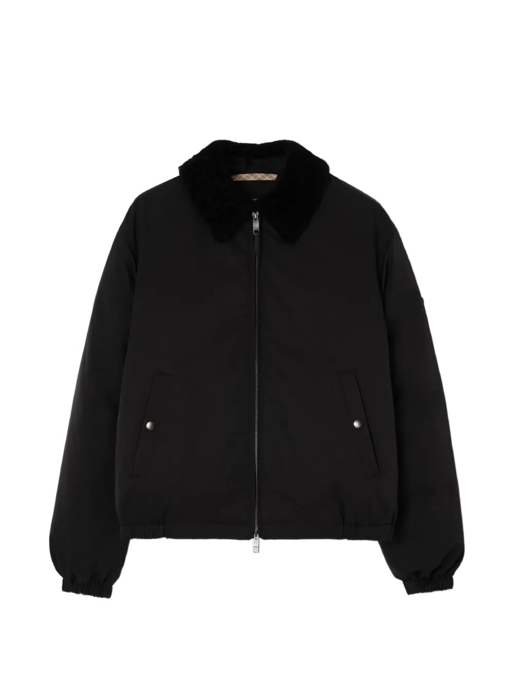 Burberry Giacca Farnborough Aviator - Nero