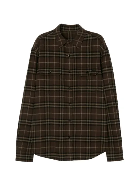 Burberry sobrecamisa con motivo Check