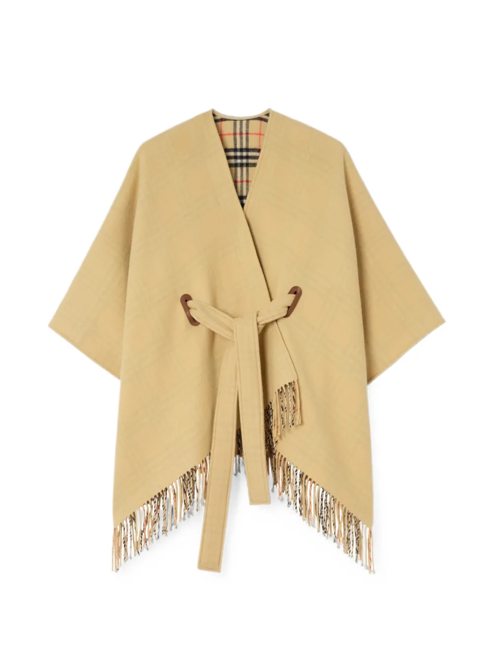 Burberry wool Tay cape - Nude