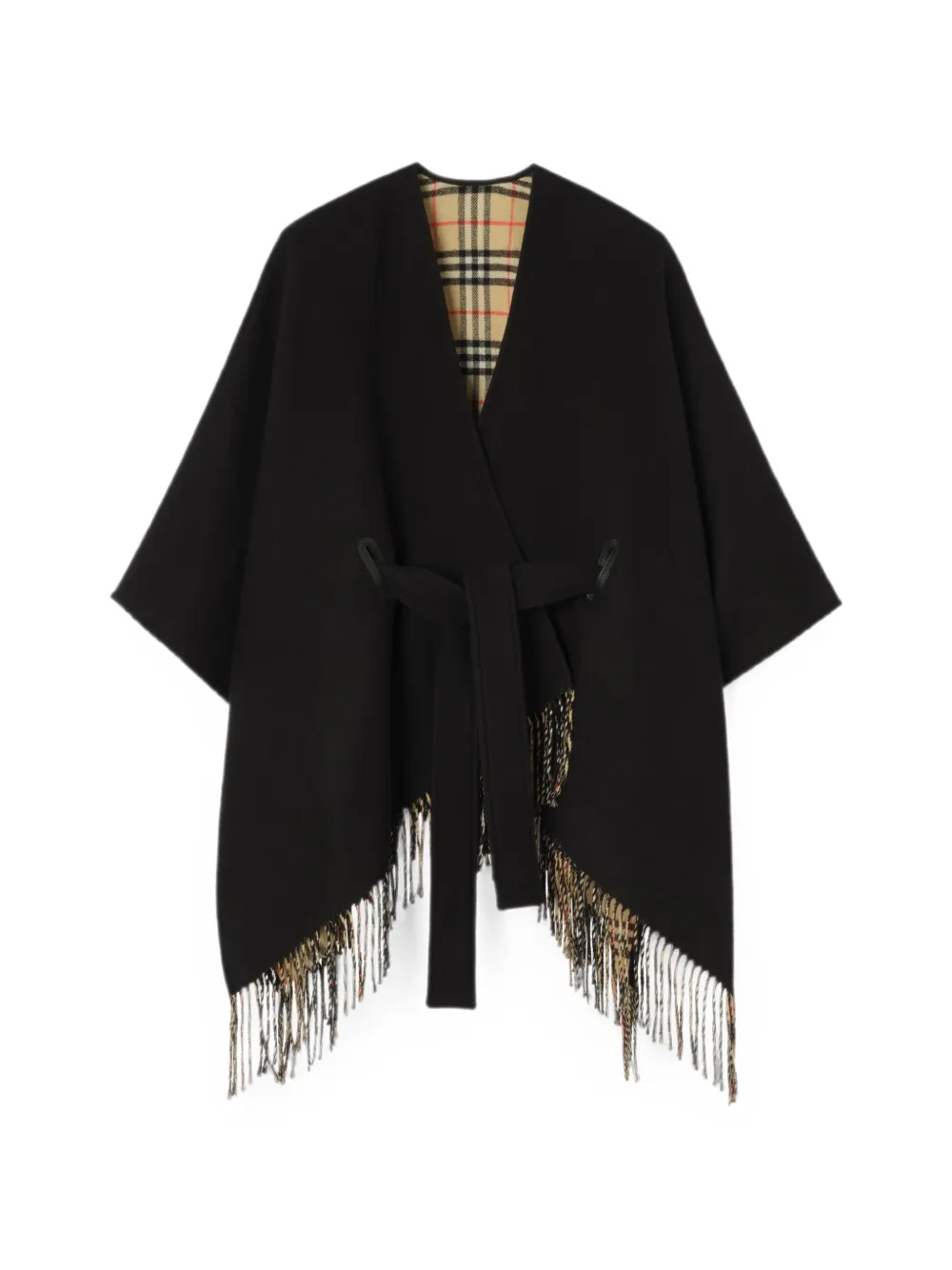 Burberry wool Tay cape - Nero