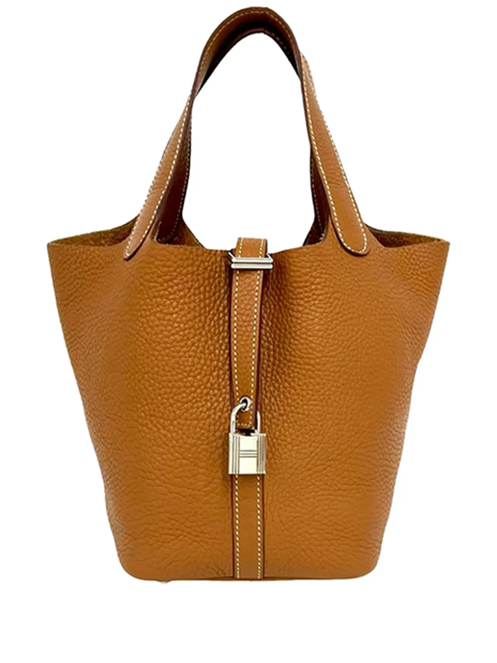 Hermès Pre-Owned 2015 Clemence Picotin Lock 18 handbag - Marrone