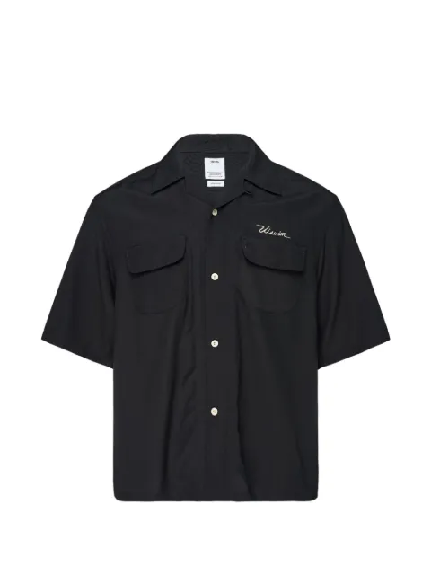 visvim logo-print short-sleeve shirt