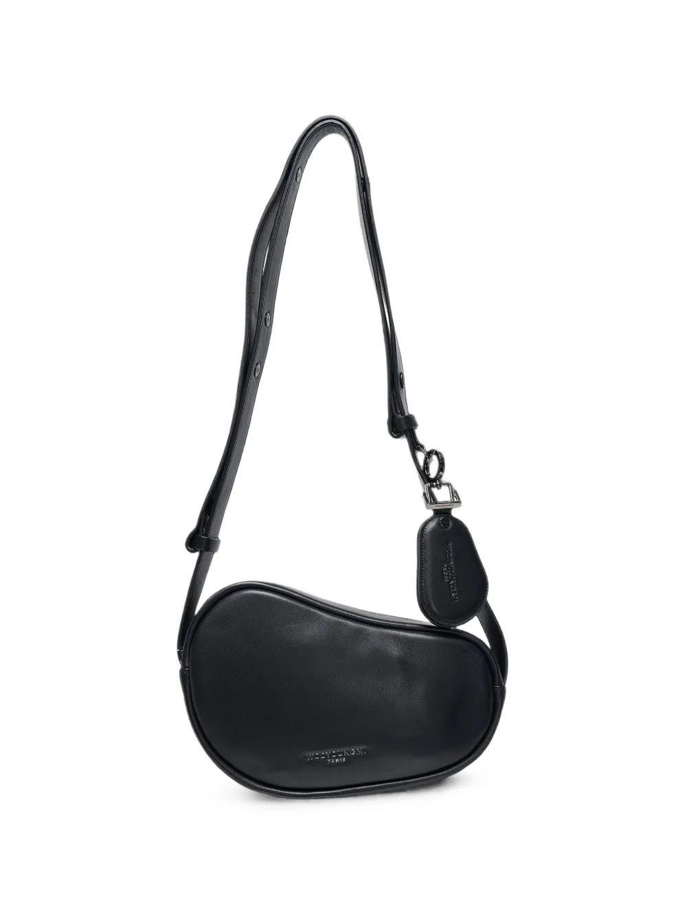Wooyoungmi asymmetric leather messenger bag - Nero