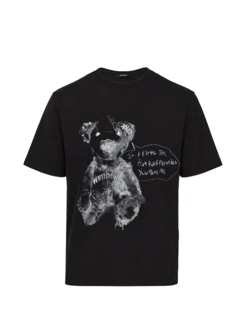 We11done camiseta con motivo gráfico de oso