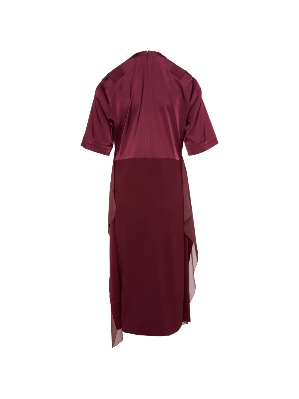 Undercover Jurk met afwerking en vlakken Rood